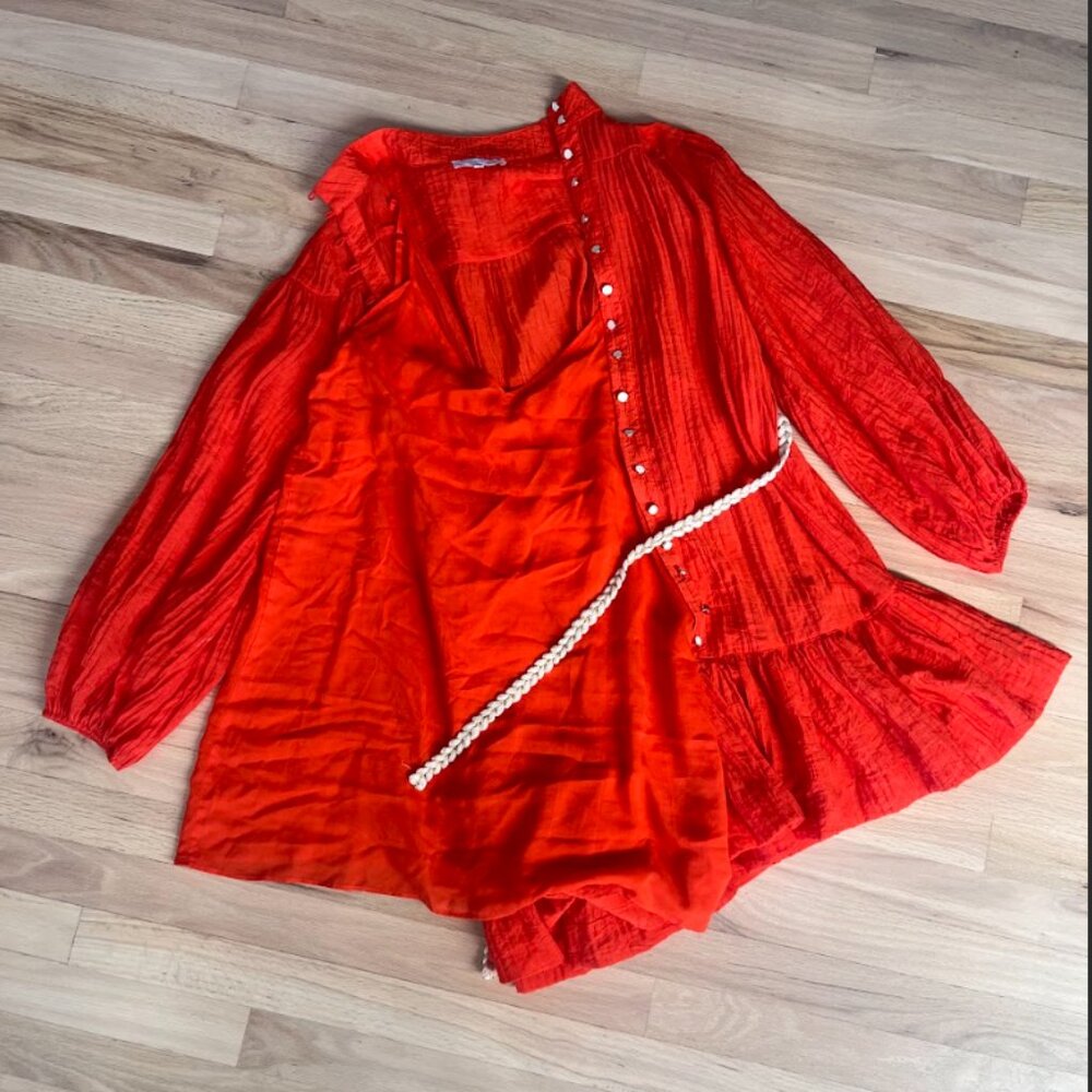 Olivaceous Button up Mini Dress